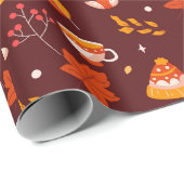Gezellige herfst cadeaupapier (Rol Hoek)
