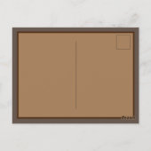 Gezellige Herfst Das Kunst Ansichtskaart Briefkaart (Achterkant)