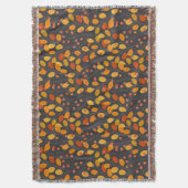 Gezellige Herfst deken met herfstbladeren & bessen (Voorkant Verticaal)