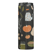 Gezellige Herfst Elements: Warme Patroon. Thermosbeker (Achterkant)