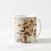 Gezellige herfst esthetische botanische print koffiemok (Voorkant rechts)