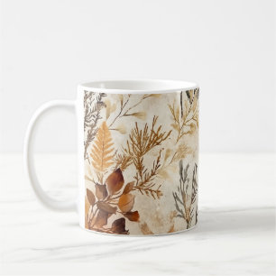 Gezellige herfst esthetische botanische print koffiemok