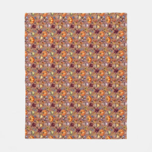 Gezellige herfst fleece deken
