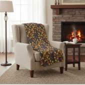 Gezellige Herfst Fleece Deken met Herfstbladeren