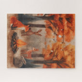 Gezellige Herfst Forest Creatures Legpuzzel (Horizontaal)