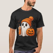 Gezellige Herfst Halloween - Schattigee Ghost Pump T-shirt (Voorkant)