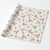 Gezellige Herfst herfstbladeren Cadeaupapier (Uitgerold)