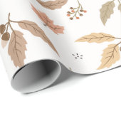Gezellige Herfst herfstbladeren Cadeaupapier (Rol Hoek)
