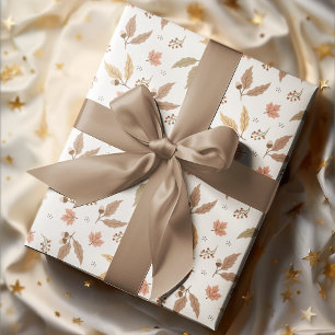 Gezellige Herfst herfstbladeren Cadeaupapier