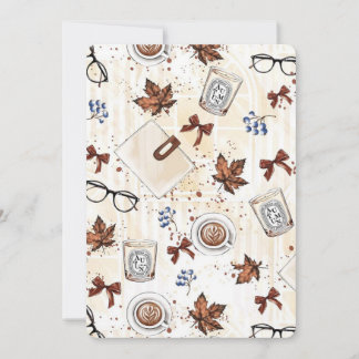 Gezellige herfst koffie & boeken uitnodiging | Vin