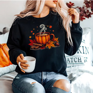 Gezellige Herfst Koffie Pompoen Kruid Herfst Vibes Trui