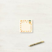 Gezellige herfst koffie – Vallende bladeren Post-it® Notes (Op bureau)