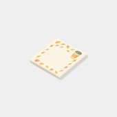 Gezellige herfst koffie – Vallende bladeren Post-it® Notes (Schuin)