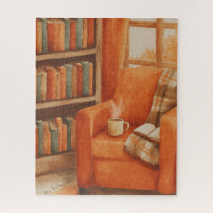 Gezellige Herfst lezen Bookish Legpuzzel