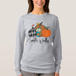 Gezellige Herfst Mode T-shirt
