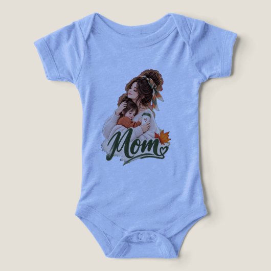Gezellige herfst Moeder & baby kinderen Herfst L (Design voorkant)