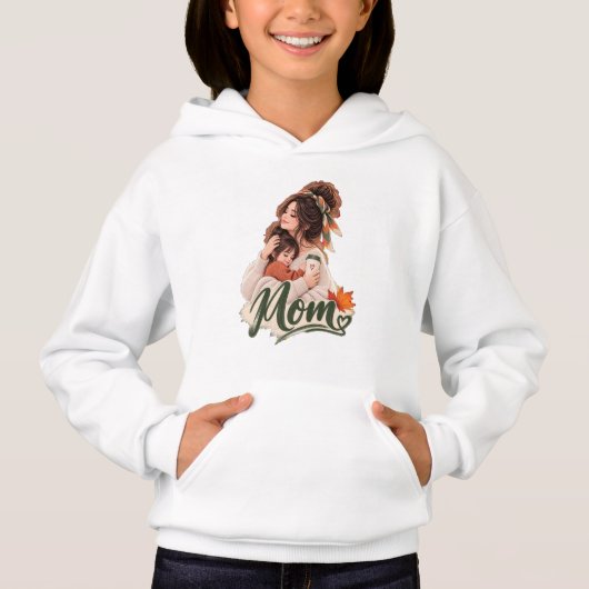 Gezellige Herfst Moeder & Dochter Herfst Liefde (Voorkant)