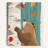 Gezellige Herfst Momenten met een Woodland Beer Notitieboek (Voorkant)