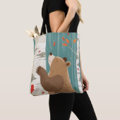 Gezellige Herfst Momenten met een Woodland Beer Tote Bag (Dichtbij)