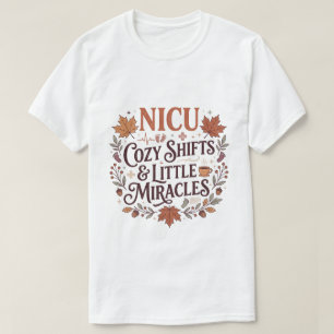 Gezellige herfst NICU-verpleegster Kleine wonderen T-shirt