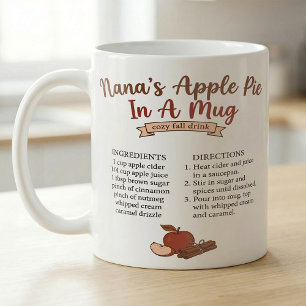 Gezellige herfst Oma's appeltaart recept Koffiemok