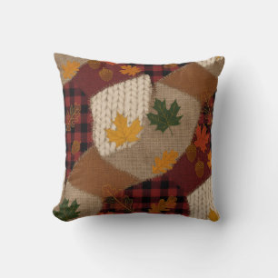 Gezellige herfst patchwork kussen