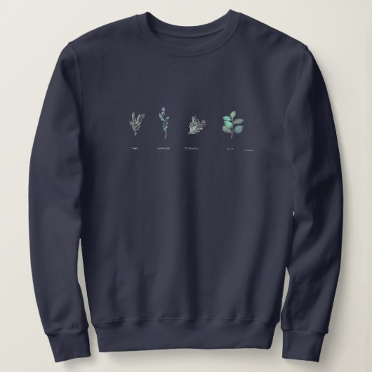 Gezellige Herfst Planten Tuin Knit Top (Design voorkant)