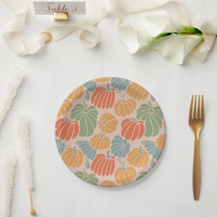 Gezellige Herfst Pompoen Papier Borden & Party Sup Papieren Bordje
