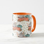 Gezellige herfst pompoenen sinaasappel mok (Voorkant rechts)