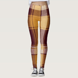 Gezellige Herfst Rustiek Plaid Leggings