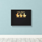 Gezellige Herfst Seizoen Goose Gobble Waddle Honk  Canvas Afdruk (Insitu (Houten vloer))