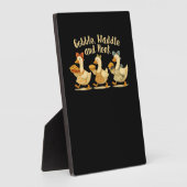 Gezellige Herfst Seizoen Goose Gobble Waddle Honk  Fotoplaat (Zijkant)