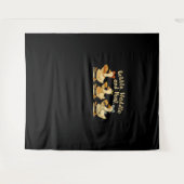 Gezellige Herfst Seizoen Goose Gobble Waddle Honk  Wandkleed (Voorkant (horizontaal))