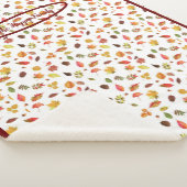 Gezellige Herfst Sherpa Deken Met herfst Bladen (3/4)