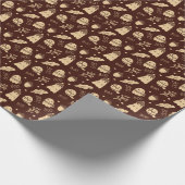 Gezellige Herfst Spooky Ghosts Cadeaupapier (Hoek)