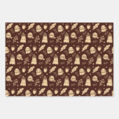 Gezellige Herfst Spooky Ghosts Inpakpapier Vel (Voorkant 2)