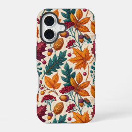 Gezellige herfst telefoonhoes iPhone 16 hoesje
