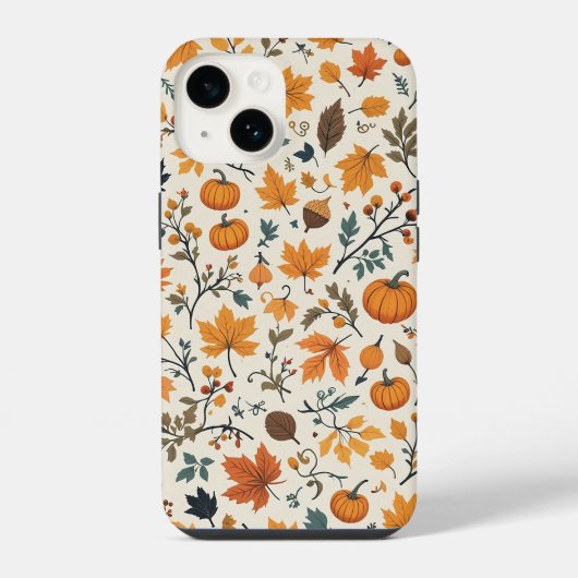 Gezellige herfst telefoonhoes iPhone hoesje (Achterkant)