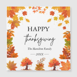 Gezellige herfst thanksgiving dinerfeest