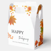 Gezellige herfst thanksgiving dinerfeest bedankdoosjes (Geopend)