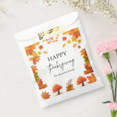 Gezellige herfst thanksgiving dinerfeest bedankzakje (Gezegeld)