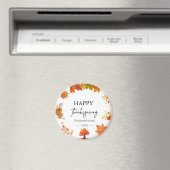 Gezellige herfst thanksgiving dinerfeest magneet (Insitu (Vaatwasser))