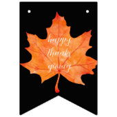 Gezellige herfst thanksgiving dinerfeest vlaggetjes (Eerste vlag)