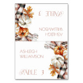 Gezellige Herfst Thanksgiving Plaats Kaarten met P (Voorkant)