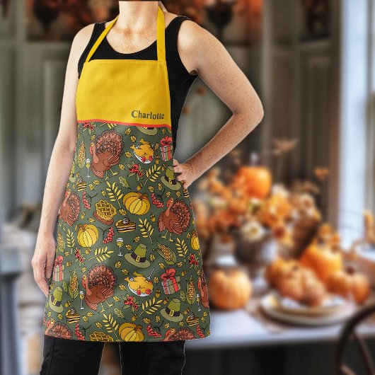 Gezellige herfst Thanksgiving schort