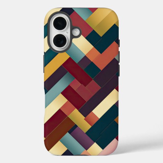Gezellige herfst tonen weven patroon Case-Mate iPhone case (Achterkant)