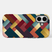 Gezellige herfst tonen weven patroon Case-Mate iPhone case (Achterkant (horizontaal))