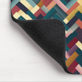 Gezellige herfst tonen weven patroon muismat (Hoek)