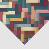 Gezellige herfst tonen weven patroon tissuepapier (Detail)