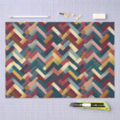 Gezellige herfst tonen weven patroon tissuepapier (Craft)